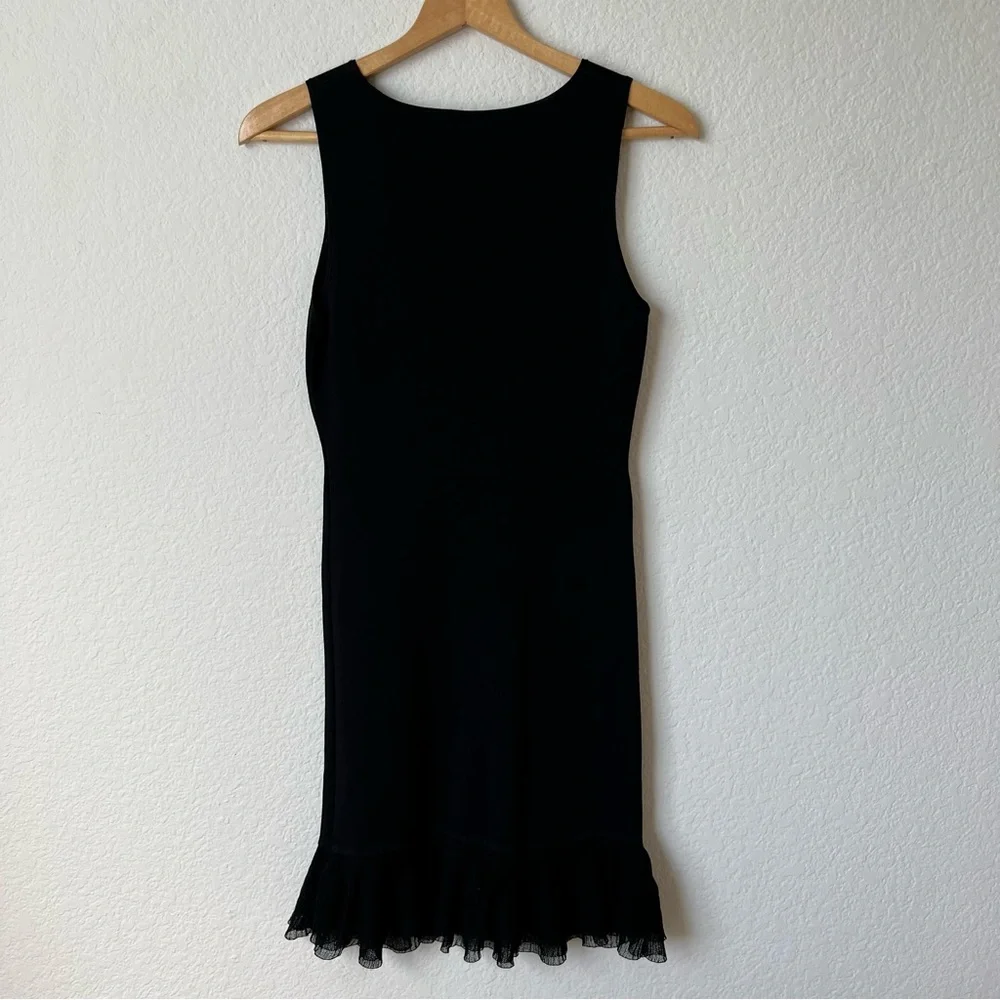 SOLD Theory Torylevina Black Ruffle Dress - Picture 6 of 9